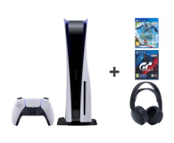 Sony Playstation 5 H.F.W. + Headset Black + Gran Turismo 7 - 1055141 - zdjęcie 1